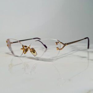 Cartier Portofino Wire Gold Sunglasses Glasses Frame